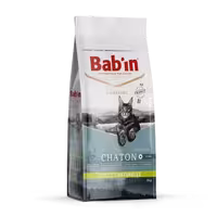 غذای خشک بچه گربه Chaton Sterilise برند Babin بابین طعم مرغ 8 کیلویی