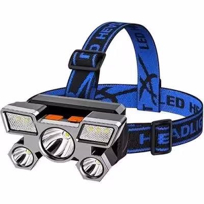 چراغ پیشانی شارژی پنج لامپه مدل HL-01