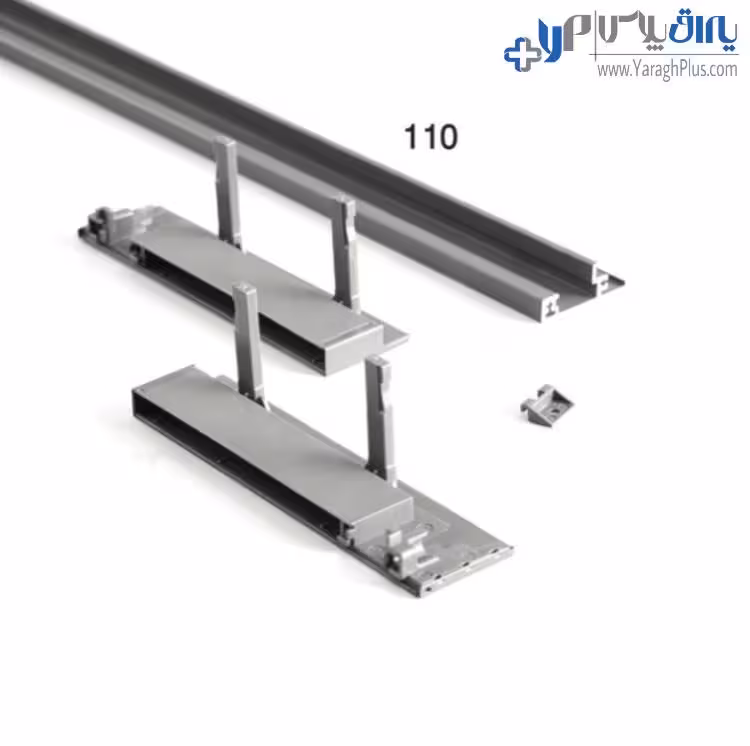 لوازم اینر ارتفاع بلند ریل کشو اسلیم شیشه با براکت شیشه جلو فانتونی