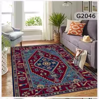 فرشینه مخمل ترک 4متری هازان طرح گبه سنتی (ارسال رایگان)
