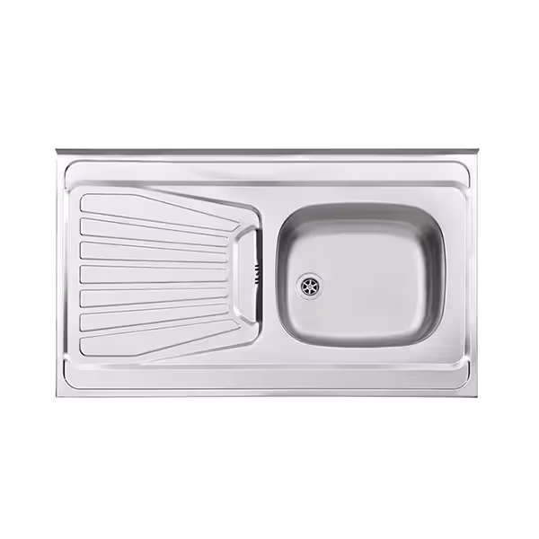 سینک طرح پلاس روکار استیل البرز کد 165/60