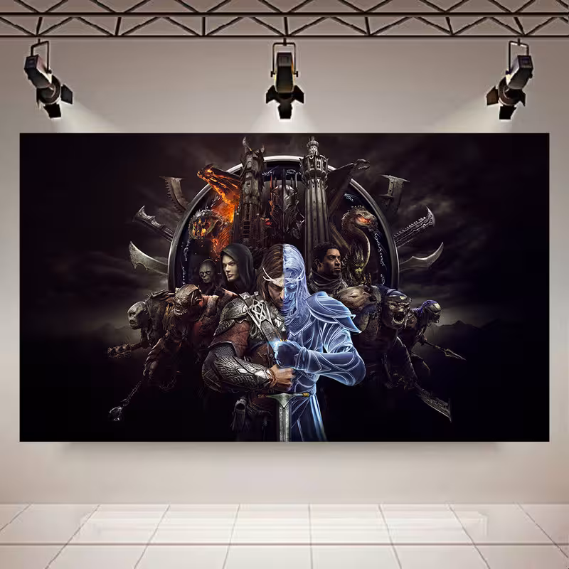 تابلو شاسی طرح گیم مدل Middle Earth Shadow Of War کد AR30503 | دنیای قاب