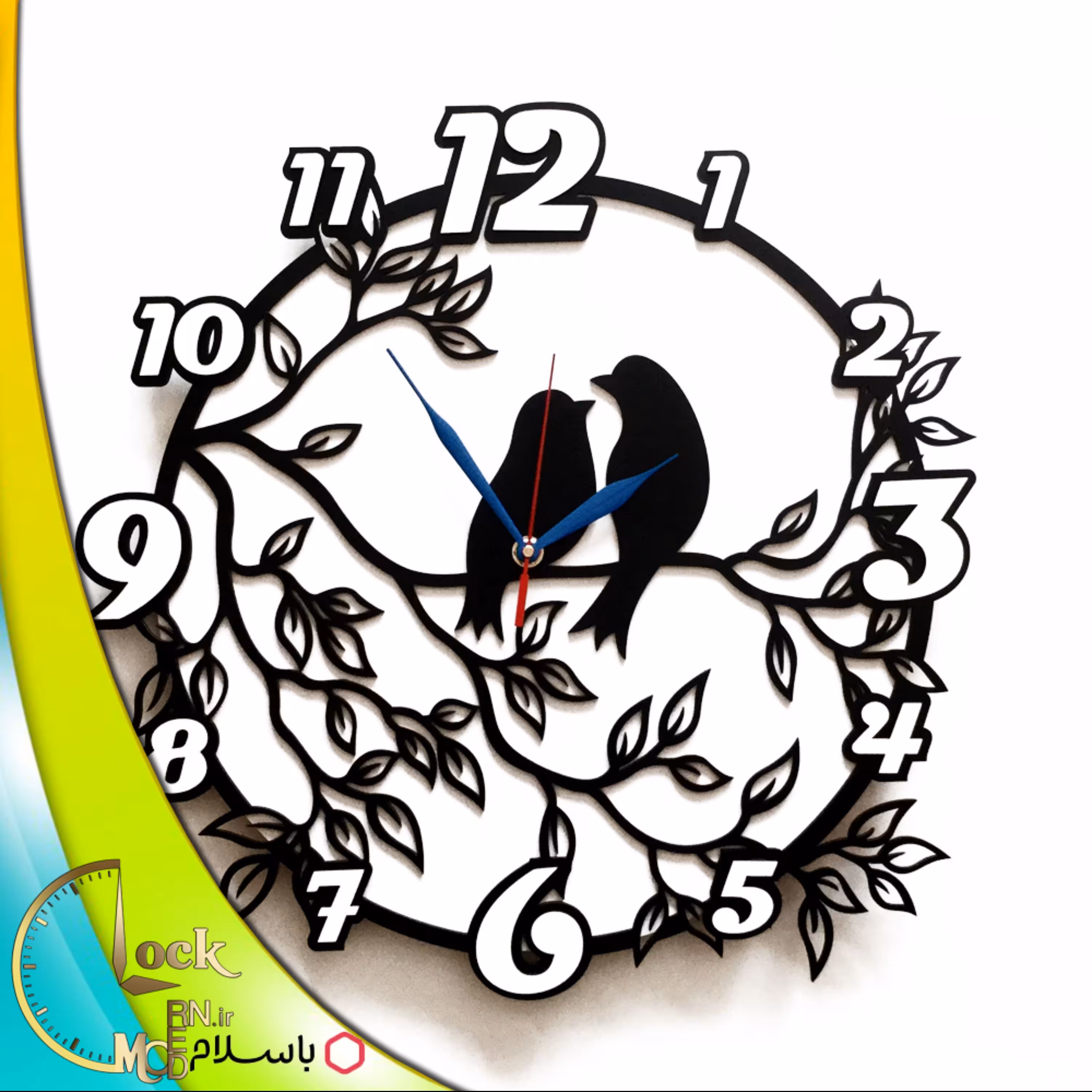 ساعت دیواری طرح طبیعت کد 97 (پس کرایه)