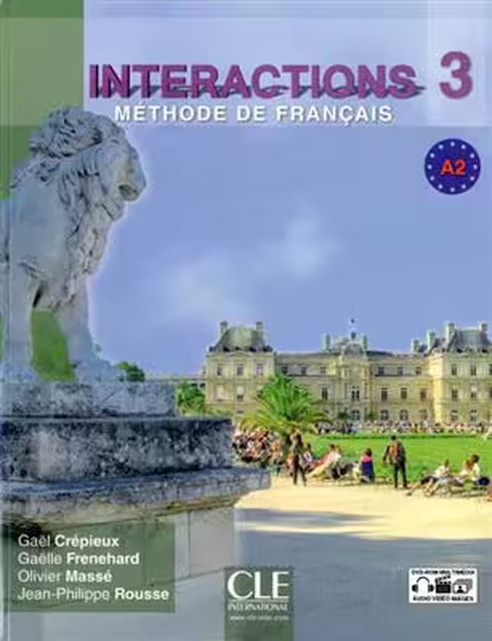 دانلود کتاب Interactions 3 - Niveau A2 - Livre de l'élève   DVD Rom