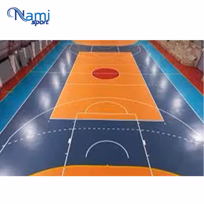 کفپوش فوتسال 5 میلیمتر فوم دار Futsal flooring with 5 mm foam