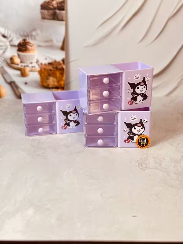 جا قلمی کشو دار کرومی کد 6106