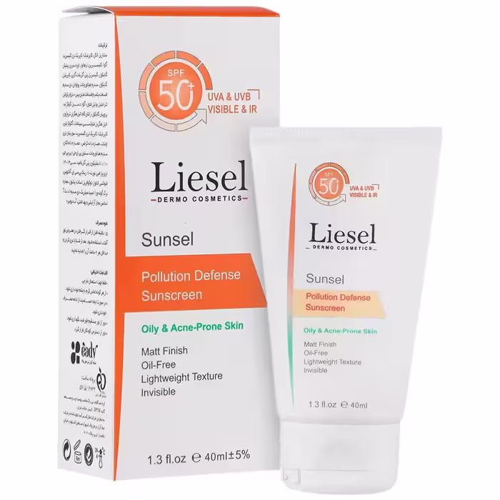 ضدآفتاب لایسل پوست چرب 50 بدون رنگ