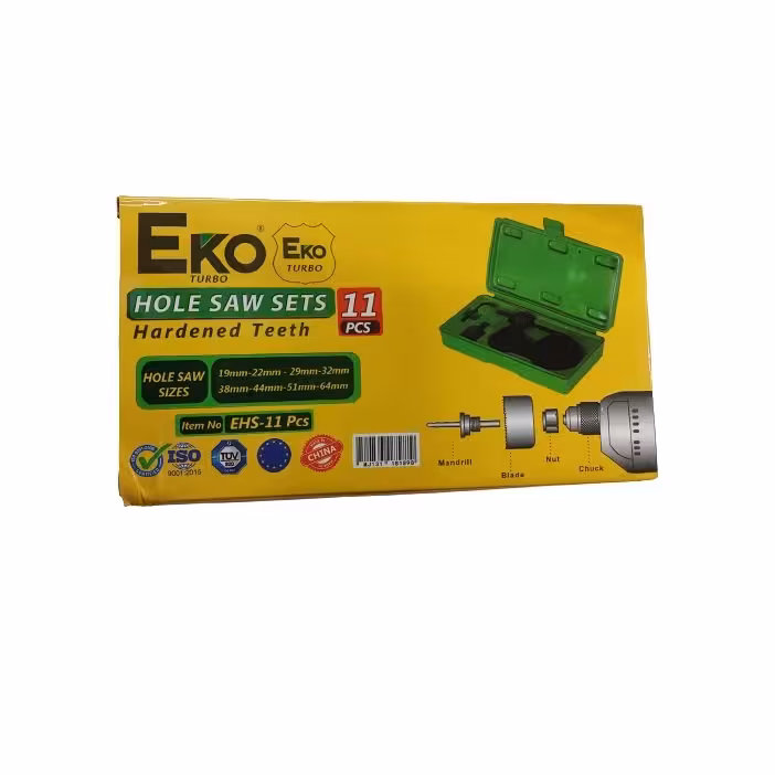 مته گرد بر مدل اکو  11 عددی   کد  Eko turbo ESH -11-pcs