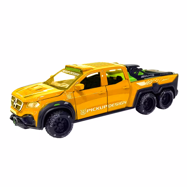 اسباب بازی ماشین فلزی بنز پیکاپ 6 چرخ pickup desing