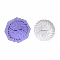 قالب سیلیکونی اردوخوری صدف دو تایی گرد 9.5 سانت