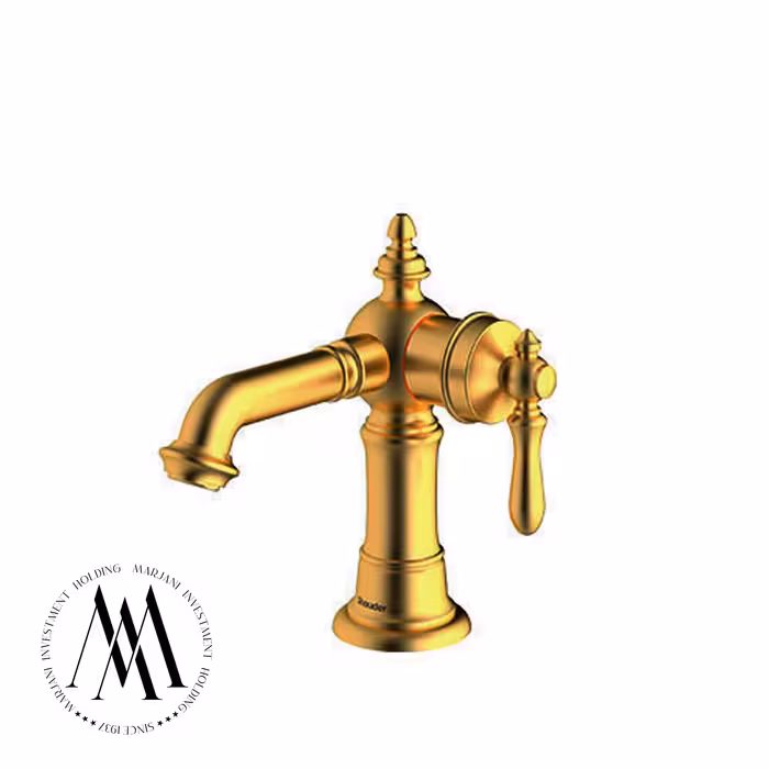 شیر روشویی شودر ثابت مدل بیزانس پایه کوتاه (طلامات)