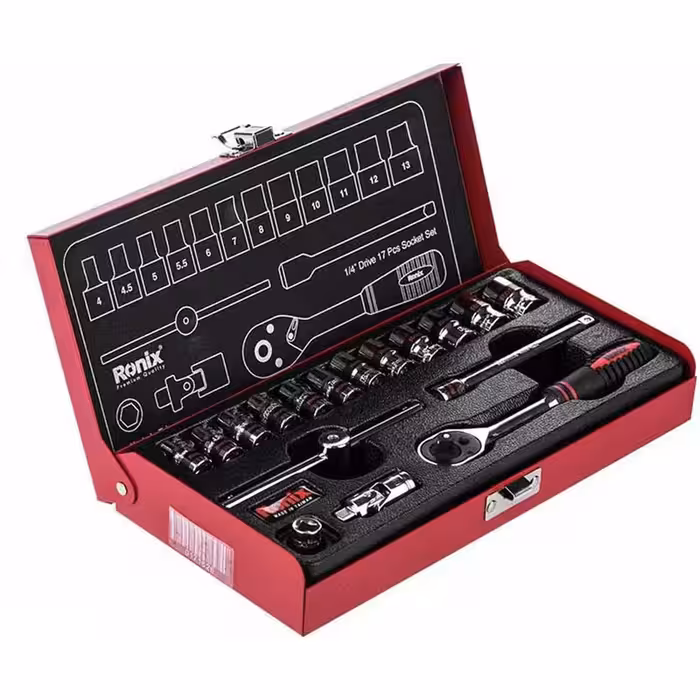مجموعه 17 عددی آچار و سری بکس رونیکس مدل RH-2617 | کالا مکس