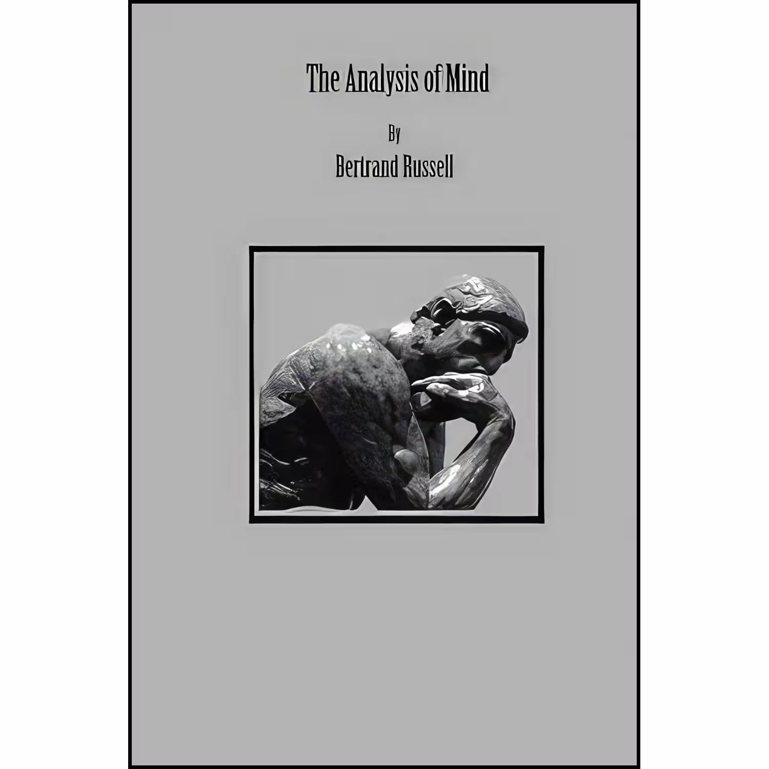 کتاب زبان اصلی The Analysis of Mind اثر Bertrand Russell
