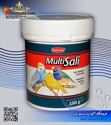 میکس مینرال مولتی سالی پرندگان 100 گرم پادوان