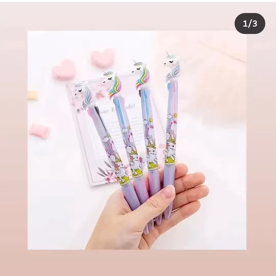 خودکار 3 رنگ یونیکورن، بسیار روان و خوشدست و زیبایی خاص