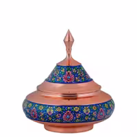 شقاب پرنده مس و پرداز سایز بزرگ