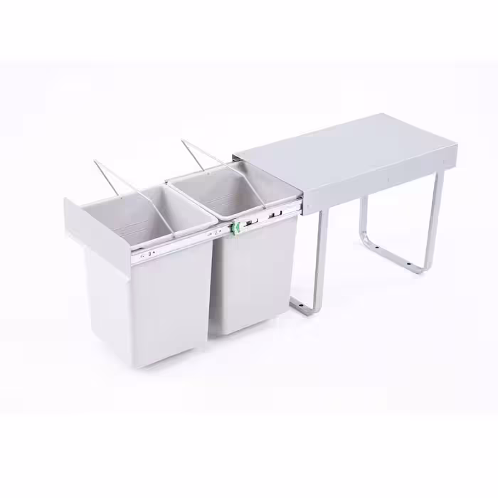 سطل زباله دو مخزنه ریلی کوچک (24 لیتری) – آیسو/Aysou