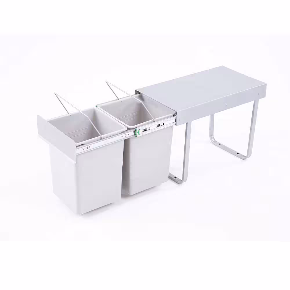 سطل زباله دو مخزنه ریلی کوچک (24 لیتری) – آیسو/Aysou