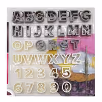 کاتر حروف و اعداد لاتین دو رنگ