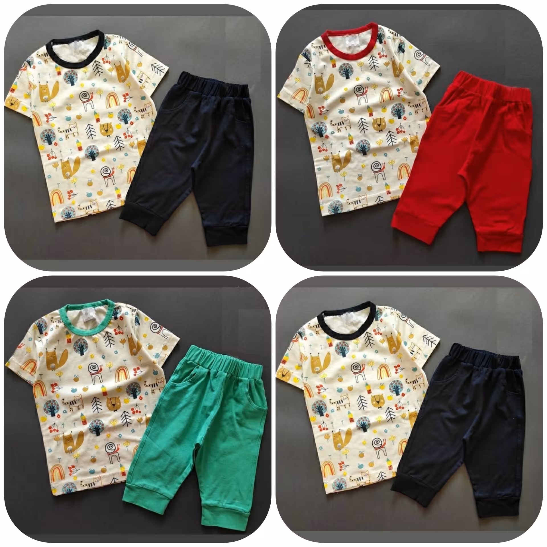 تیشرت شلوارک پسرانه مناسب 2 تا 3.5سال