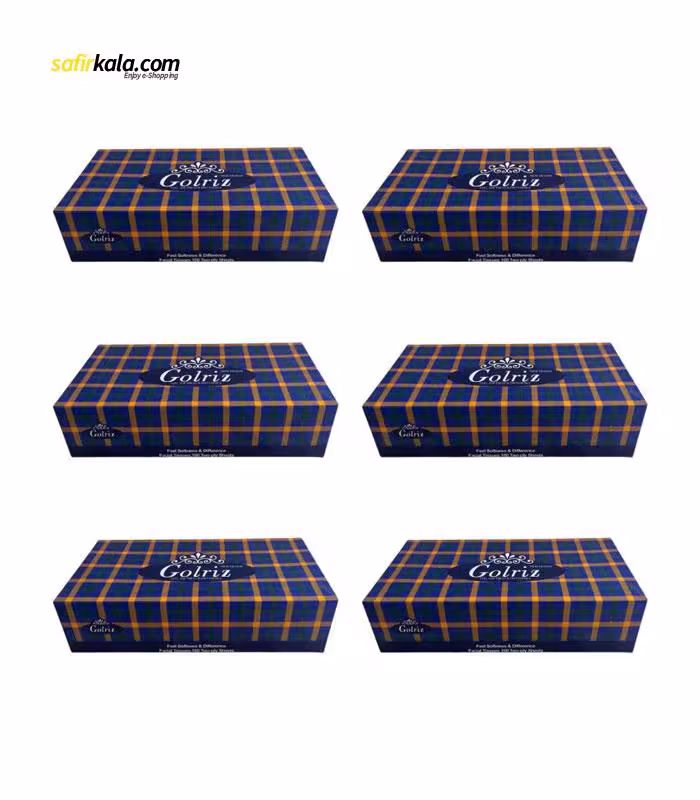 دستمال کاغذی 100 برگ گلریز مدل اسکات بسته 6 عددی