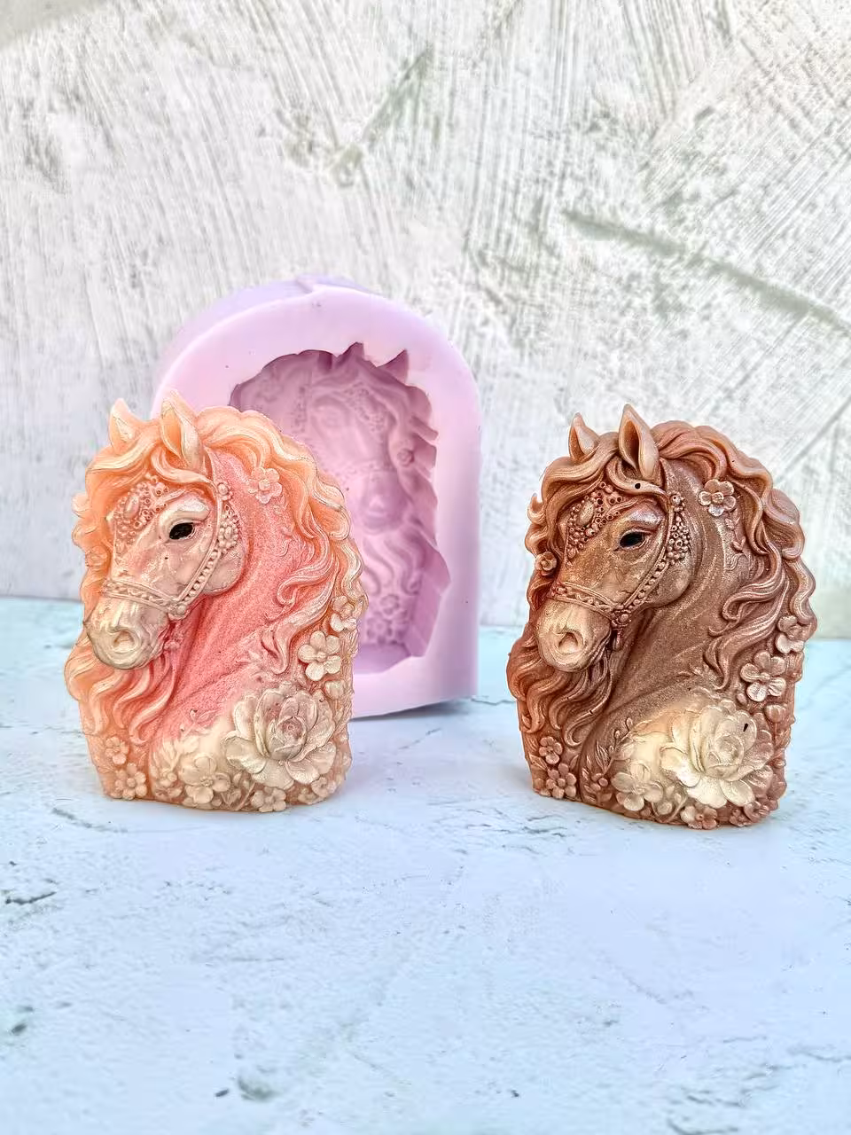 قالب سیلیکونی اسب گلدار