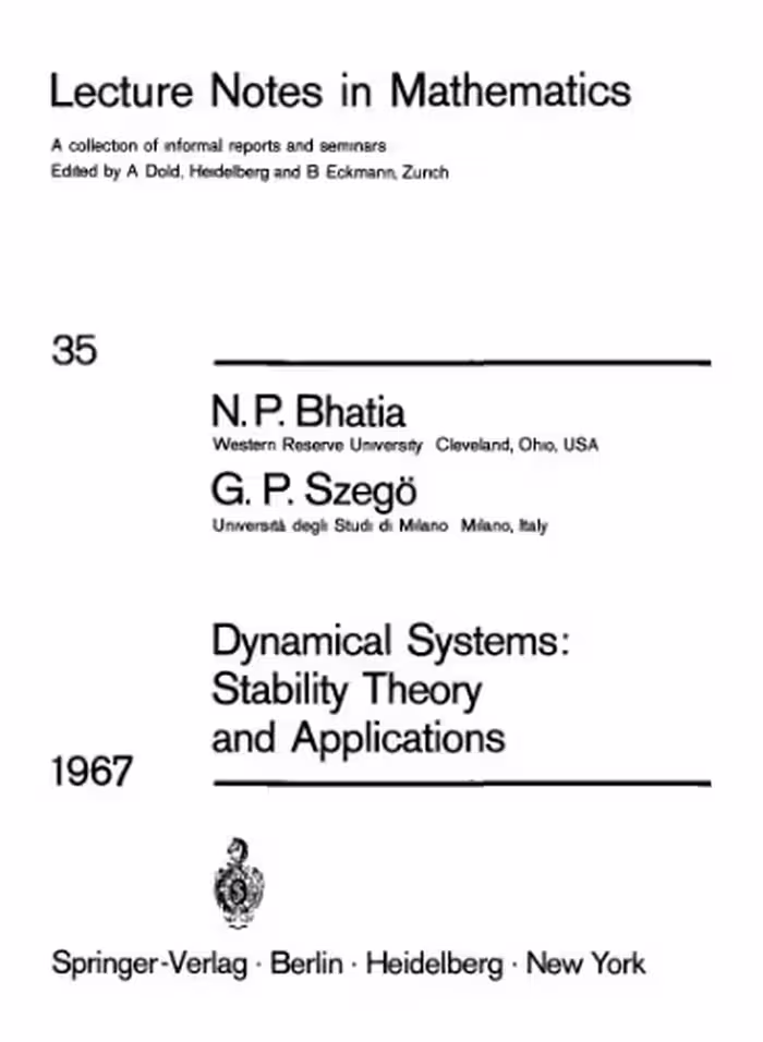 خرید و دانلود نسخه کامل کتاب Dynamical Systems: Stability Theory and Applications