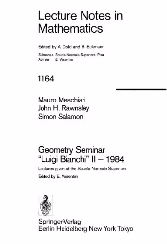 خرید و دانلود نسخه کامل کتاب Geometry Seminar Luigi Bianchi II-1984