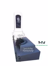 سنگ مزار نانو گرید1 سوپر طرح باغچه ای خاص کد 2003