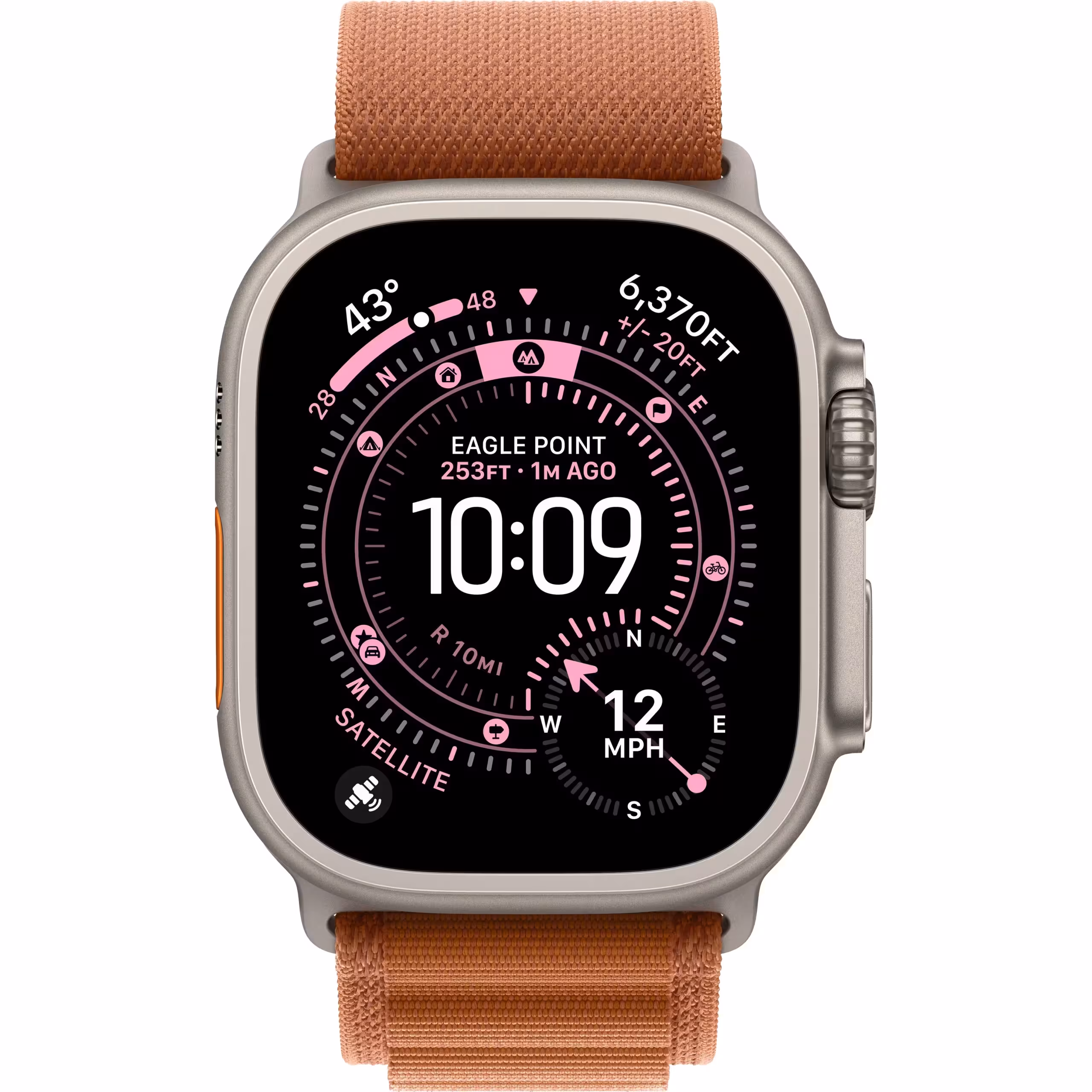 اپل واچ مدل Ultra 3 Natural Titanium Case Alpine Terra Cotta Band