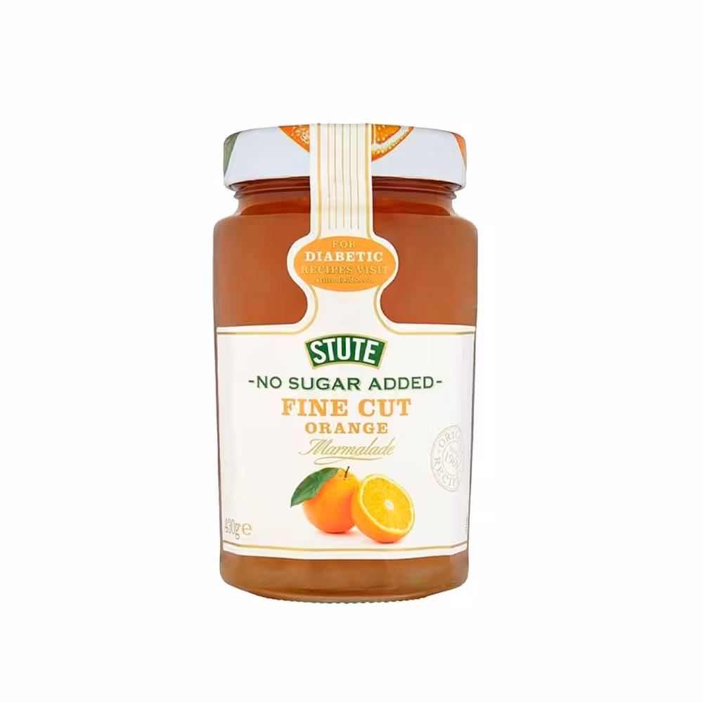 مربای پرتقال برش‌ریز بدون شکر استوت 430 گرمی