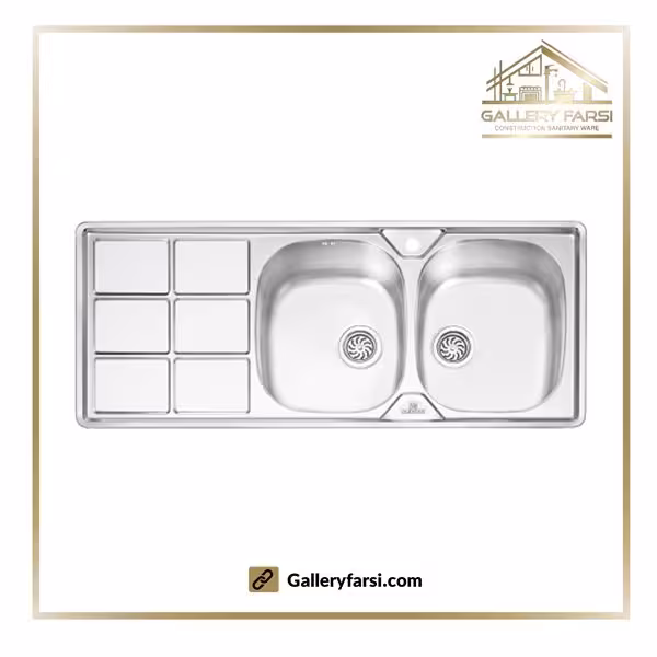سینک پرنیان استیل توکار مدل PS-1224