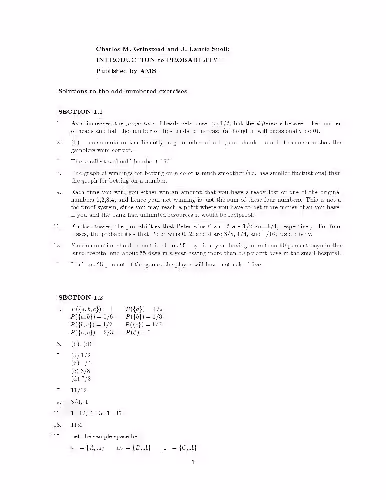 خرید و دانلود نسخه کامل کتاب Introduction to probability. Answers to odd-numbered problems