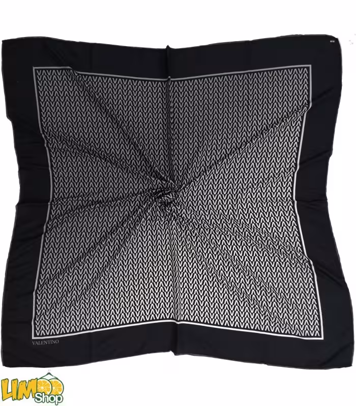 روسری پاییزه زمستانه نخی قواره بزرگ بزرگ طیفی طوسی مشکی کد 2068