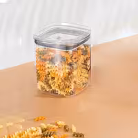 بانکه مربعی شفاف سافت شف ترکیه 1000 میلی لیتری با درب ضدنشتی SQUARE کد 00718