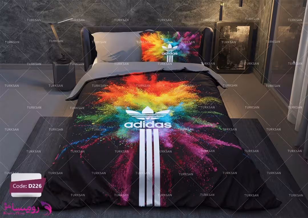 قیمت و خرید سرویس روتختی طرح آدیداس یک نفره برند ترکسان کد d226
