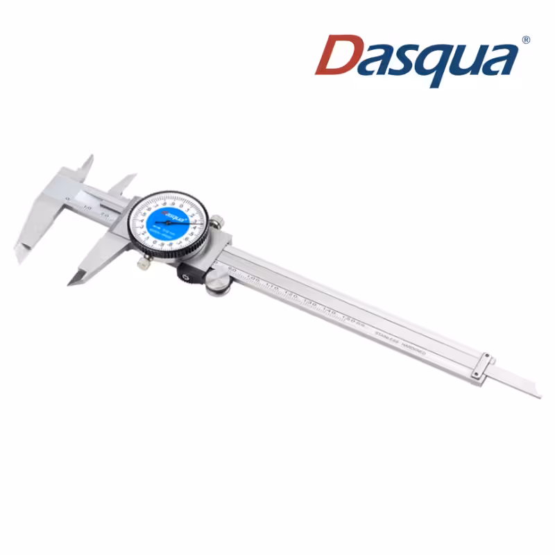 کولیس ساعتی ضد ضربه 15 سانتیمتر دقت 0.01 مدل DASQUA 1350-5005 ایتالیا