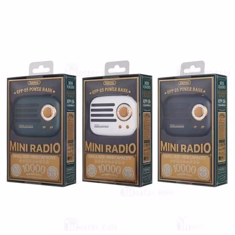 پاوربانک ریمکس مدل RPP-28 ظرفیت 10000میلی آمپرساعت کد3142