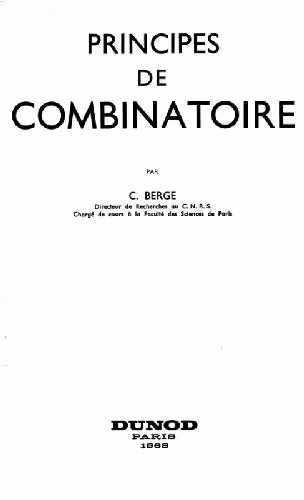 خرید و دانلود نسخه کامل کتاب Principes de combinatoire