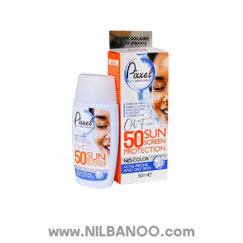 ضدآفتاب بی رنگ پوست چرب و جوشدار پیکسل 50 میل