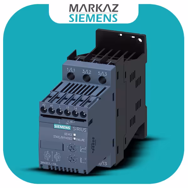 3RW3018-1BB14 سافت استارتر آنالوگ زیمنس 7.5 کیلووات 3RW30