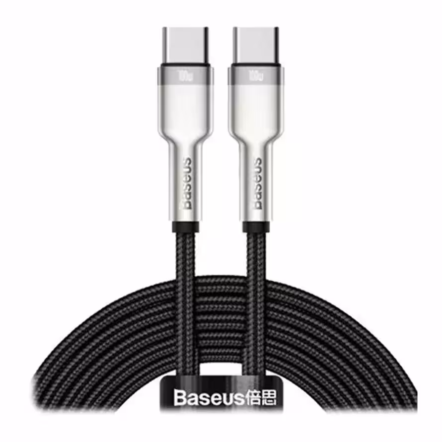 کابل شارژ 2 Type-C به Type-C بیسوس مدل CATJK-D Cafule طول 2 متر