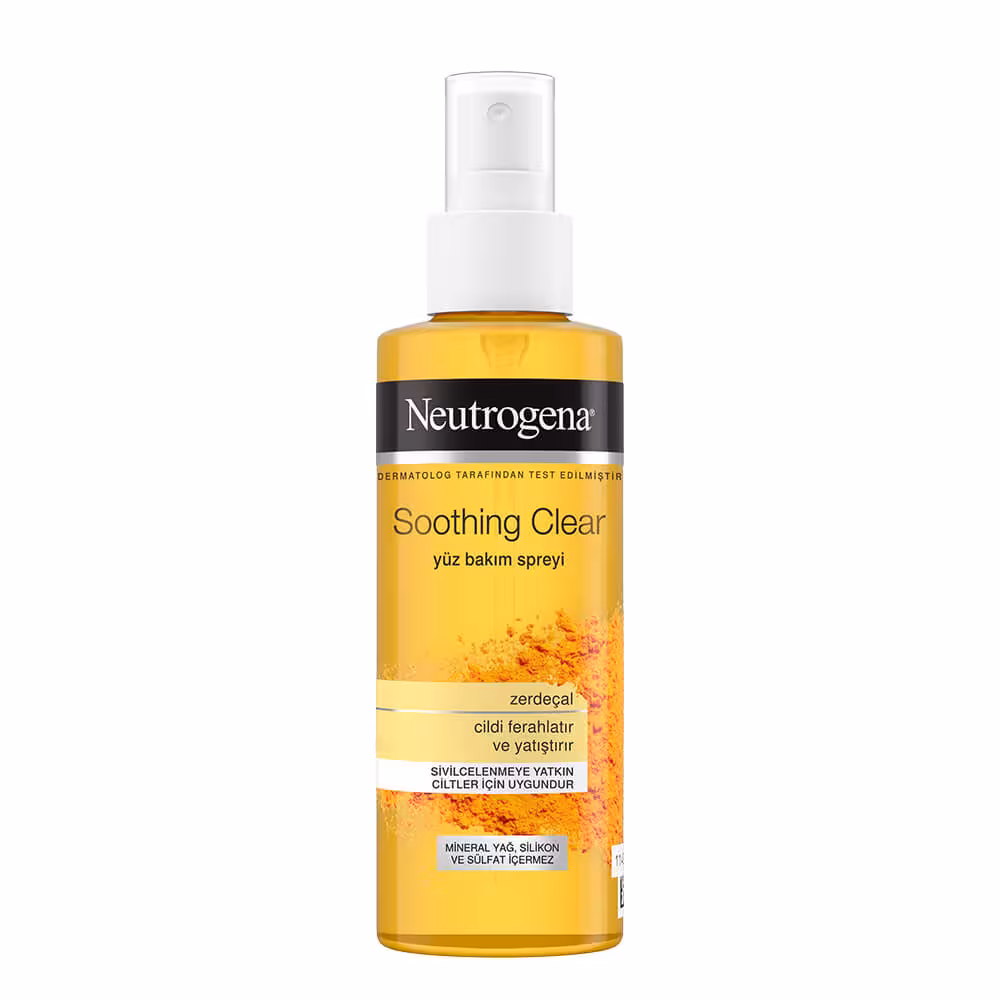 اسپری تونر مراقبت از پوست و تسکین دهنده زرد چوبه Neutrogena حجم 125 میلی