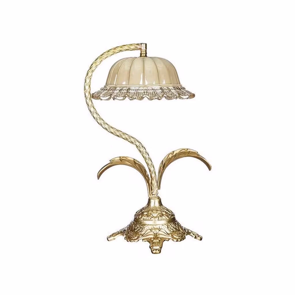 آباژور رومیزی برنزی چشمه نور مدل C2109/A