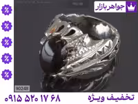 انگشتر اپال اتیوپی سرخ قرمز مردانه محصول ویژه جواهربازار