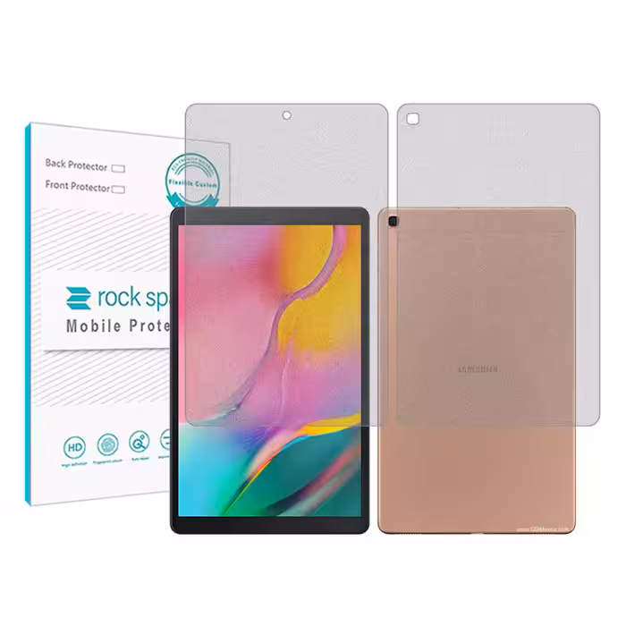 محافظ صفحه نمایش مات راک اسپیس مدل HyMTT مناسب برای تبلت سامسونگ Galaxy Tab A 10.1 (2019) به همراه محافظ پشت تبلت