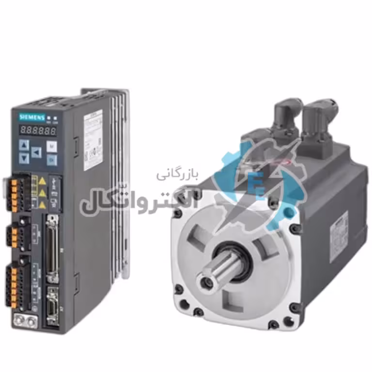 سروو موتور زیمنس مدل v90-400w-3000RPM گشتاور 1.27 نیوتن متر (بدون ترمز – ورودی پالس) ا Siemens v90-400w-3000RPM servo motor power 400 (without brake – pulse input)