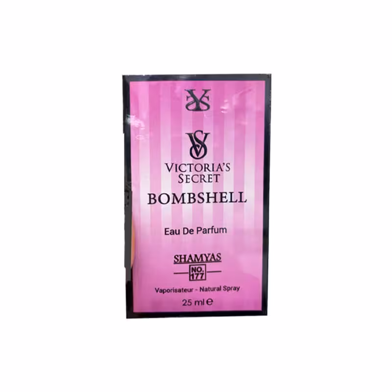 ادکلن عطر مینیاتوری ویکتوریا سکرت بامشل شمیاس 25 میل  Victoria’s Secret Bombshell SHAMYAS