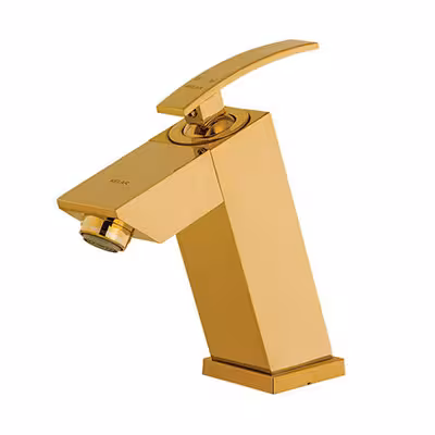 شیر روشویی سوپرفلت طلایی