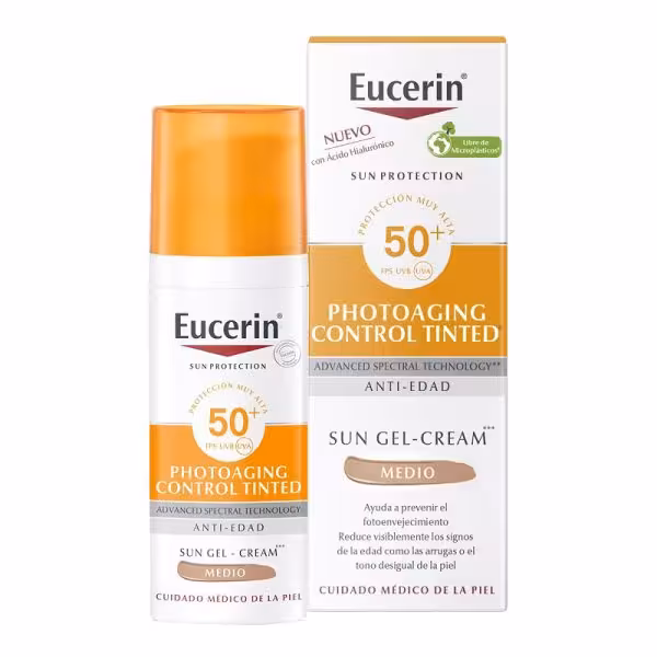 ضدآفتاب و ضدلک رنگی فتوژنیک کنترل اوسرین(EUCERIN-Photoaging control tinted medium )